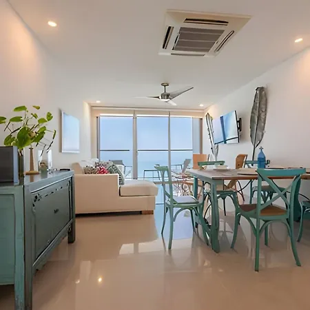 Apartamento Lujoso Apto De 2 En Piso 30 Cartagena